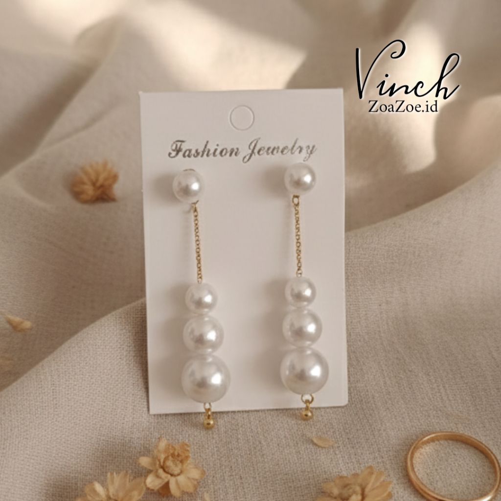 ZoaZoe.id | ต่างหู - ต่างหู Vinch ZOE23 / ต่างหูเกาหลี / ต่างหูแฟชั่น / ต่างหูปาร์ตี้