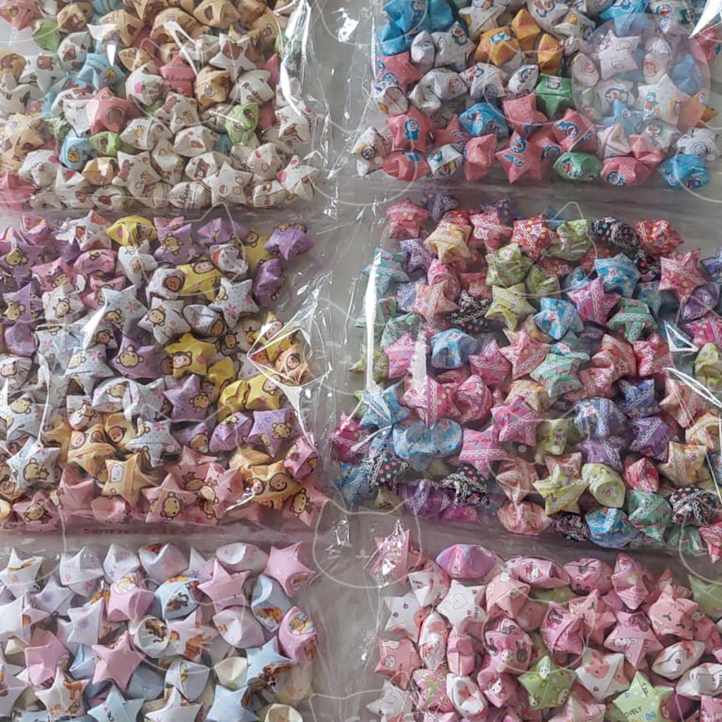 [PRELOVED] Star Origami Paper Star Origami Paper Ready | ภาพไม่ซ้ําใครน่ารัก