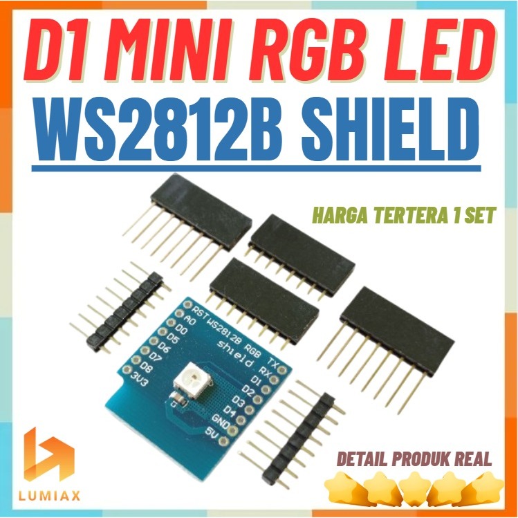 WeMos D1 Mini RGB LED WS2812B Shield Module