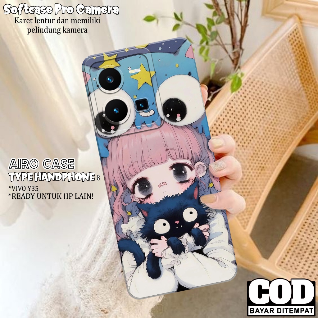 เคส HP VIVO Y35 - เคสแฟชั่นการ์ตูน - เคส VIVO Y35 - เคส VIVO Y35 Softcase - VIVO Y35 Silicone Tpu Pr