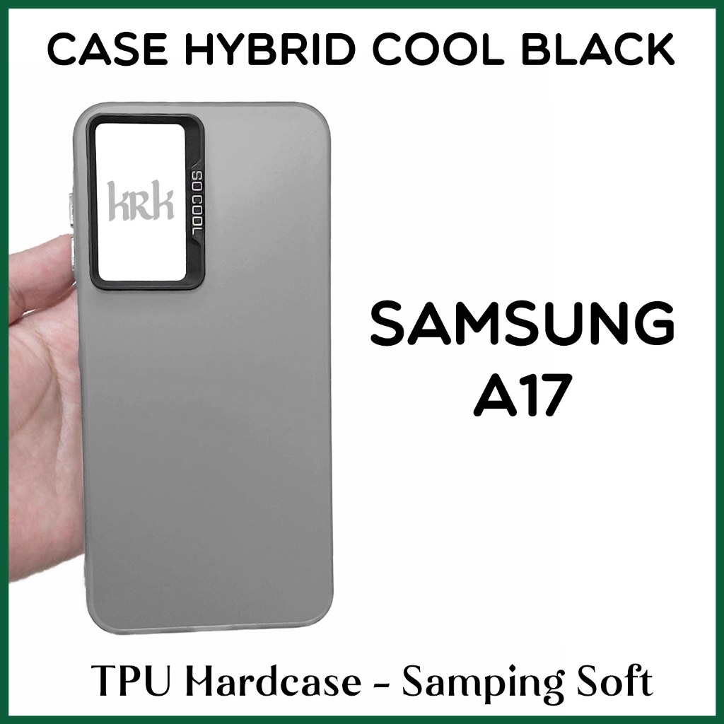 KRK Case Hybrid Cool Black Samsung A17 Fuze Hologram IMD Hardcase TPU สีดําสีเทา 4G 5G