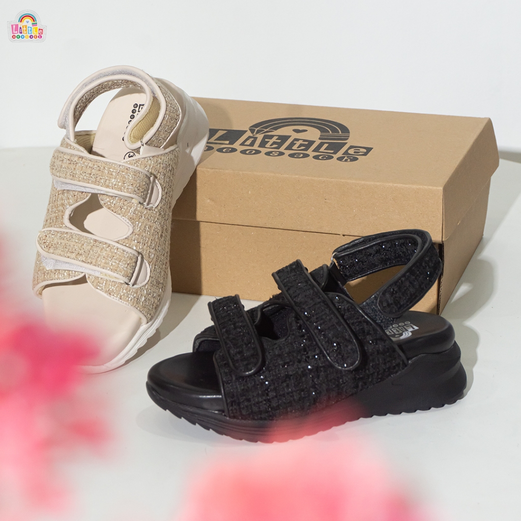 Little Neosack - MOANA รองเท้าแตะเด็ก, รองเท้าแตะเด็กผู้หญิง, รองเท้าแตะปาร์ตี้, รองเท้าแตะ Eid - LF