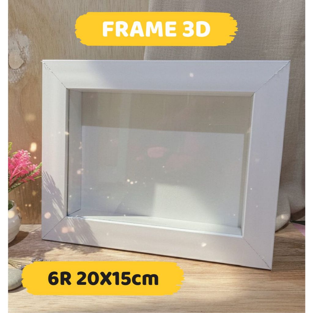 3D FRAME UK. กระจก 6R 20X15CM, สําหรับ SCRAPBOOK, HAMPERS, DOWRY, ของขวัญ