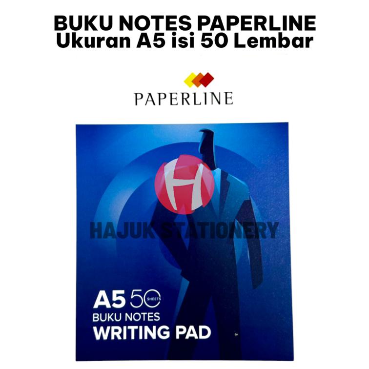 PAPERLINE A5 WRITING PAD / WRITING PAD เนื้อหาหนังสือ 50 แผ่น - SEMINAR / NOTES BOOK