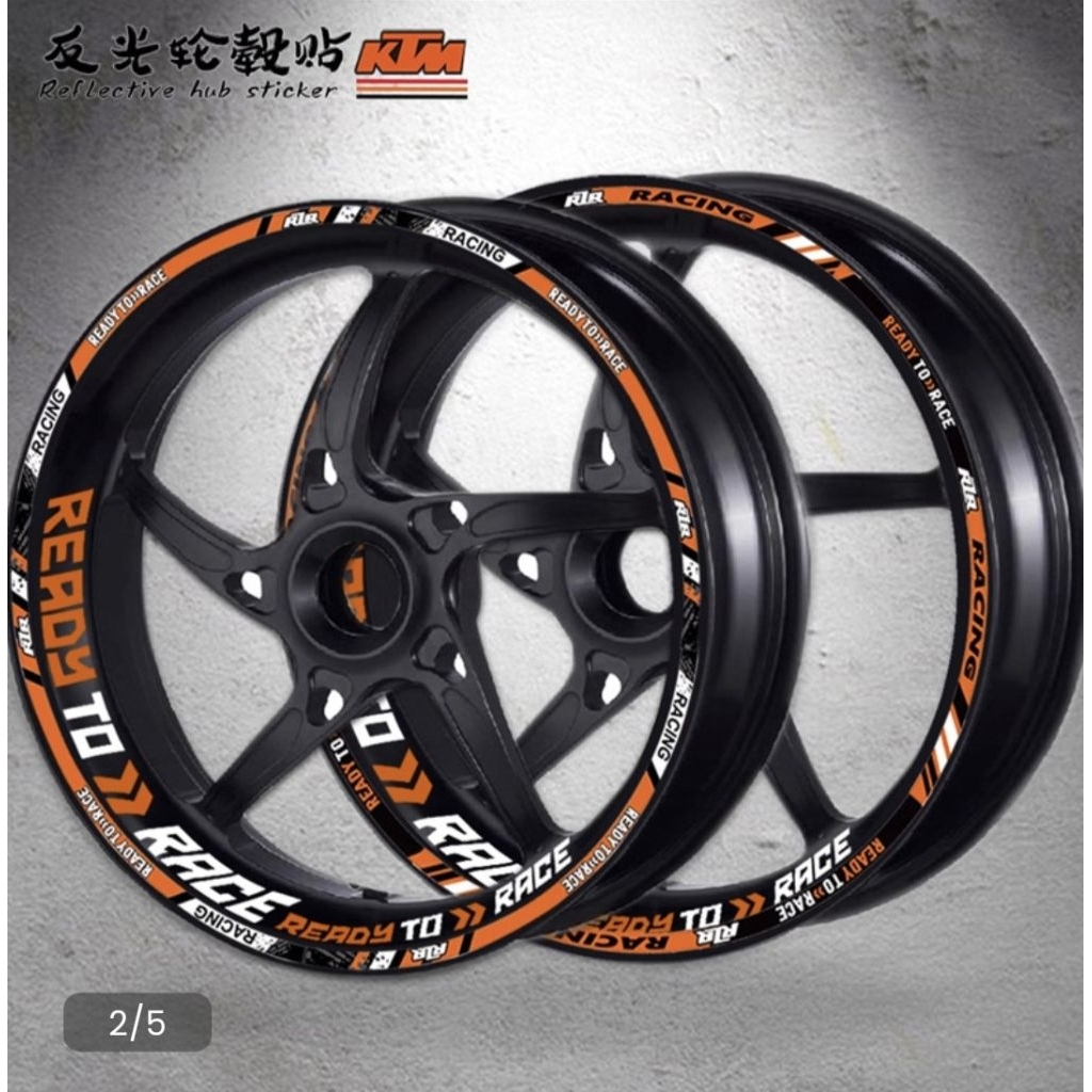 KTM DUKE RC ADVENTURE RIS สติ๊กเกอร์ FRONT REAR WHEEL RIMS สติ๊กเกอร์