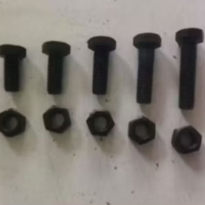 น็อต+น็อต+แผ่นเหล็ก 8.8, m12x20 - m12x100 เกลียวเต็ม