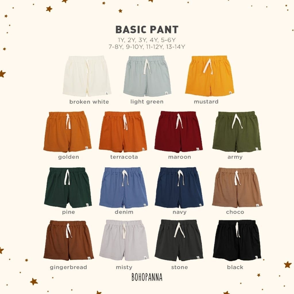 BOHOPNA BASIC PANTS BOY SHORTS