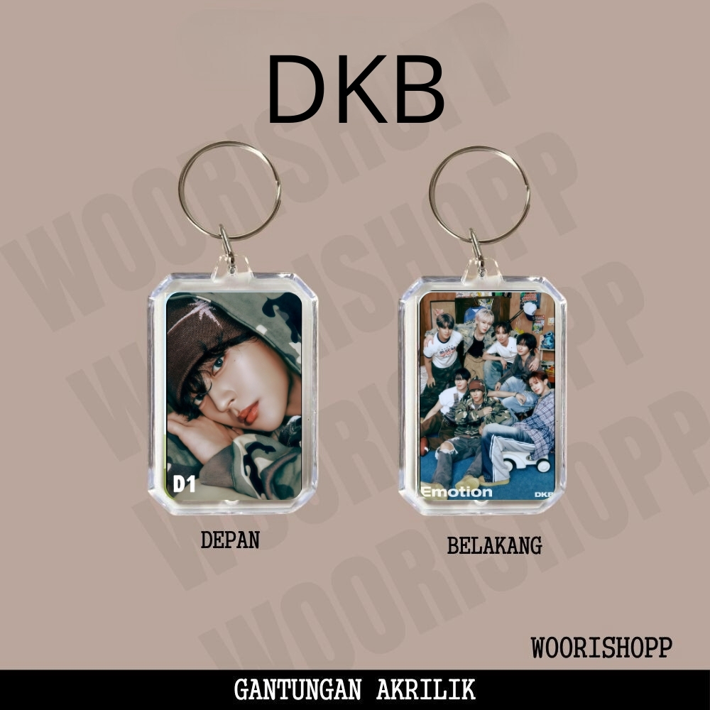 GANTUNGAN ACRYLIC KEYCHAIN DKB EMOTION KEYCHAIN ACRYLIC KEYCHAIN KPOP UNOFFICIAL ECHAN HEECHAN JUNSE