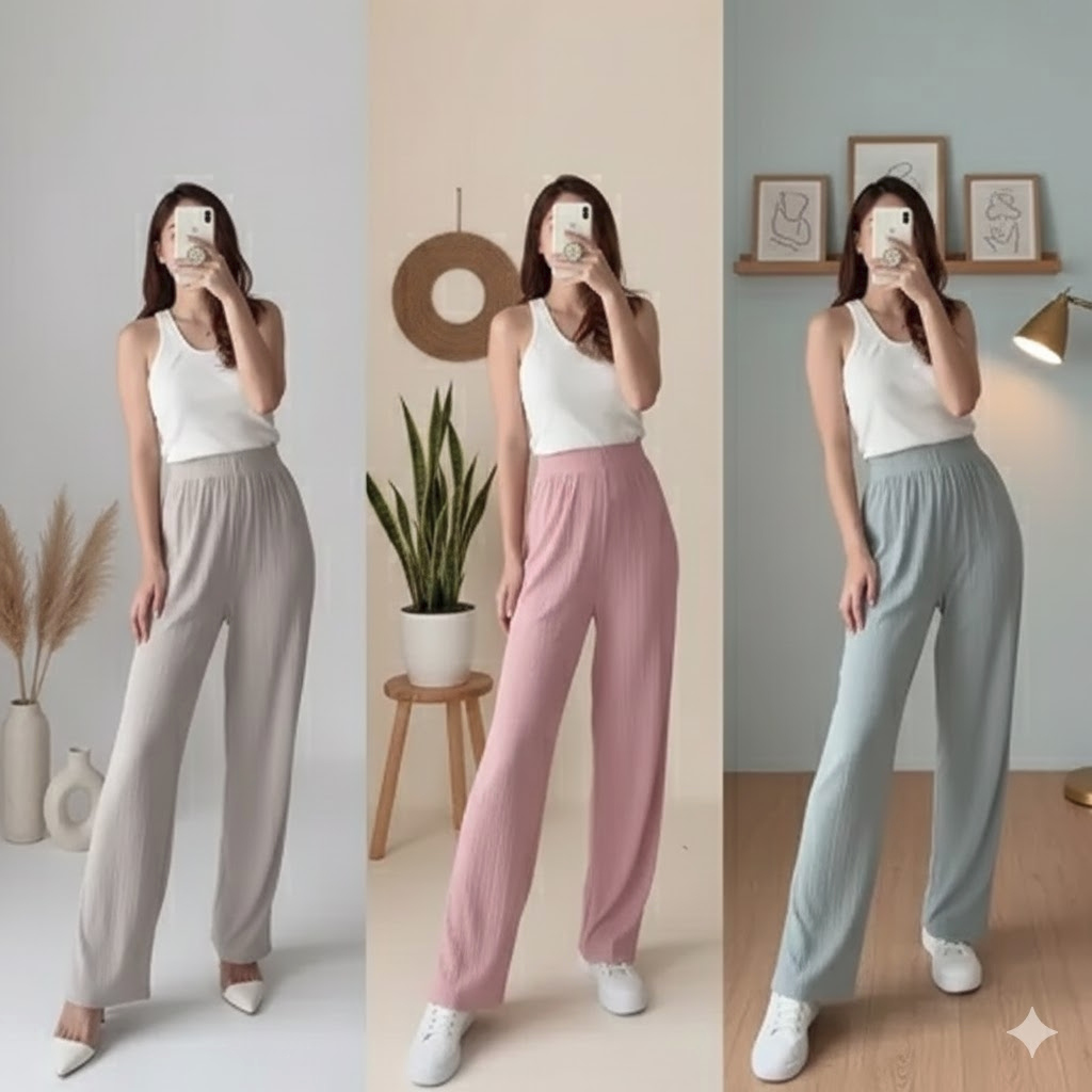 KIYORA PANT Knit กางเกงสตรี April Fit ถึง L -01 Kiyora Pant ถักกางเกงผู้หญิงเมษายน