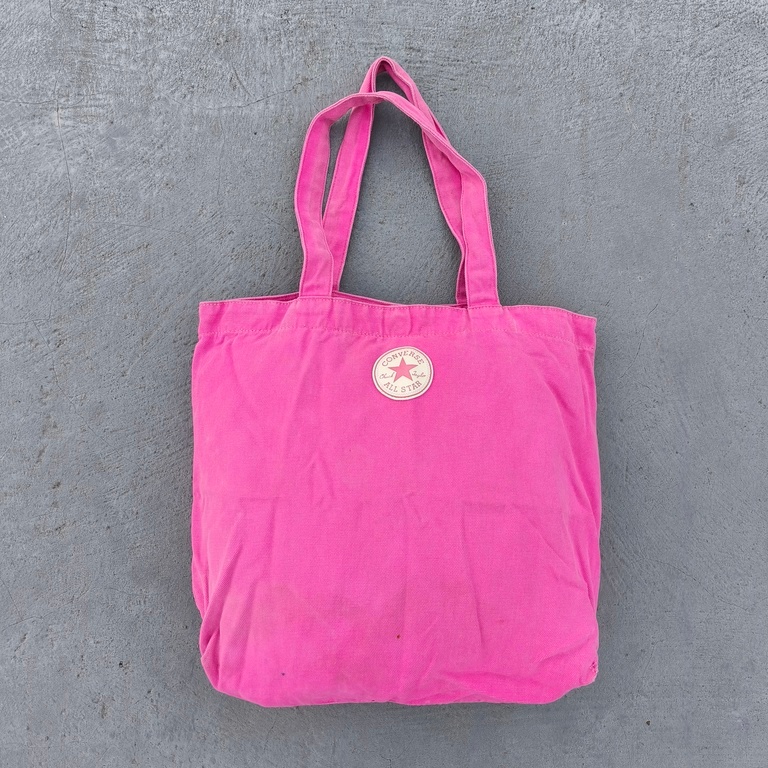 CONVERSE กระเป๋า สนทนา กระเป๋าโท้ท กระเป๋าผ้าแคนวาส กระเป๋ามือสอง กระเป๋า สนทนา ต้นฉบับ กระเป๋าผู้หญ