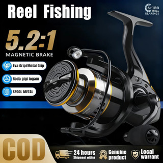 Pancing Reel HE500-7000 Fishing Reel Spinning Reel Murah Kuat Metal Casting Reel Casting Rod