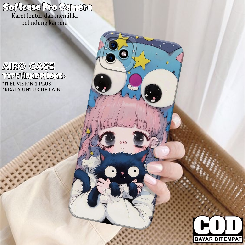 Softcase ITEL VISION 1 PLUS เคสล่าสุด ITEL VISION 1 PLUS แฟชั่นกรณี CARTOON Casing ITEL VISION 1 PLU