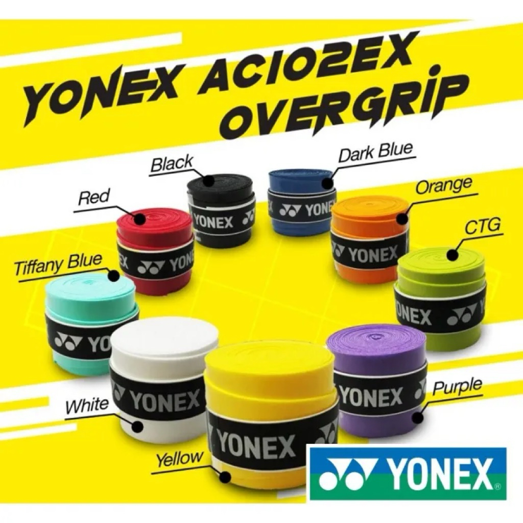 YONEX Grip AC 102 EX Wet Super Grap แบดมินตันเทนนิส Padel Overgrip Original AC102EX