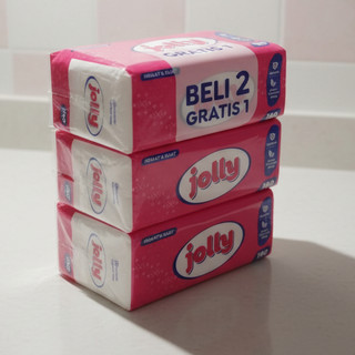 (PAKET 3 PCS) Jolly Tissue Facial Soft Pack 180 SHEETS 2 PLY Tisu Hemat Buy 2 get 1