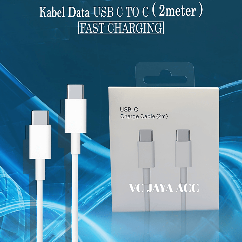 สายชาร์จข้อมูลแบบเร็ว TYPE C TO C 1M & 2M