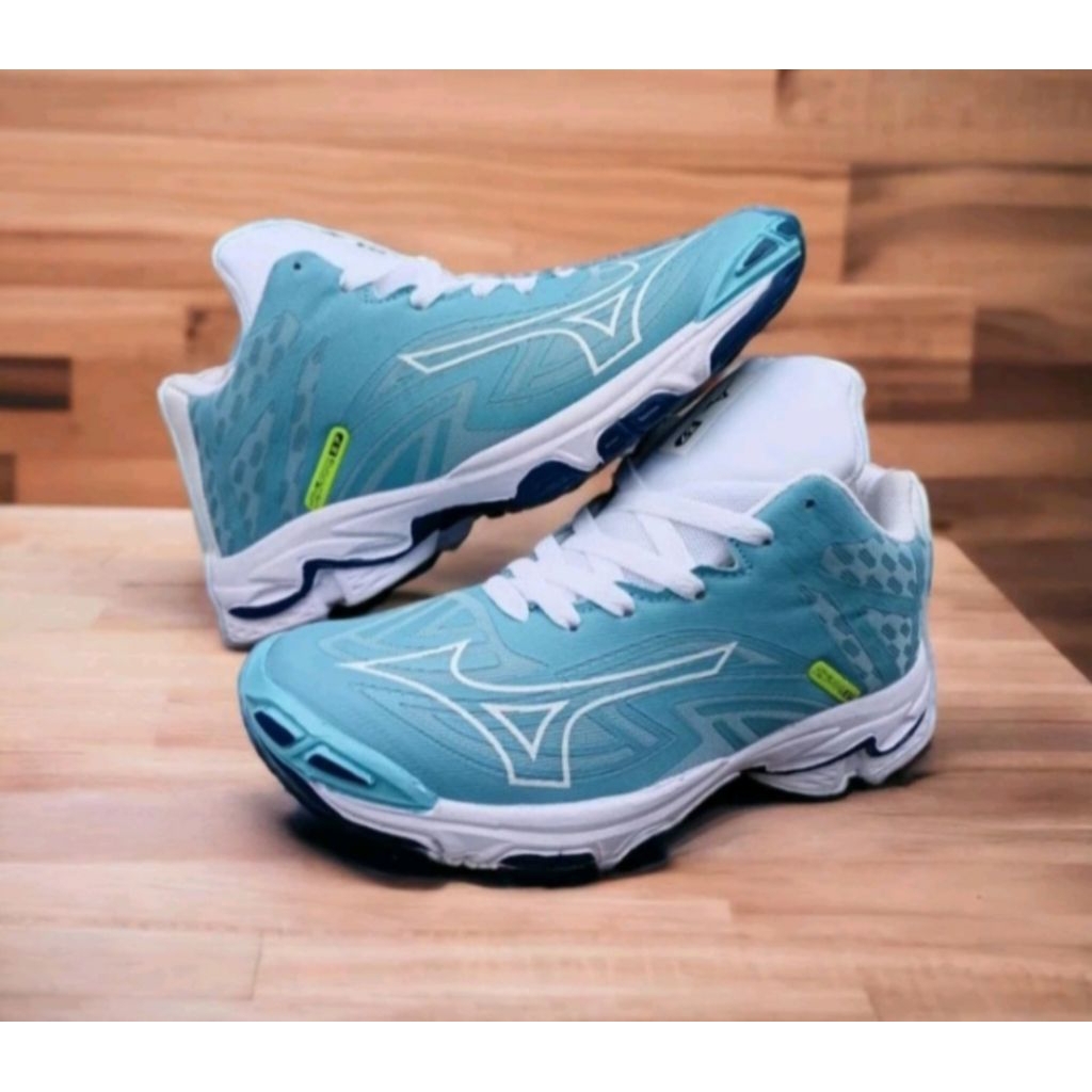 Mizuno แรงดันไฟฟ้าคลื่น Volleyball Shoes / Mizuno wlz 2021 รองเท้ากีฬาวอลเลย์บอล / รองเท้าวอลเลย์บอล
