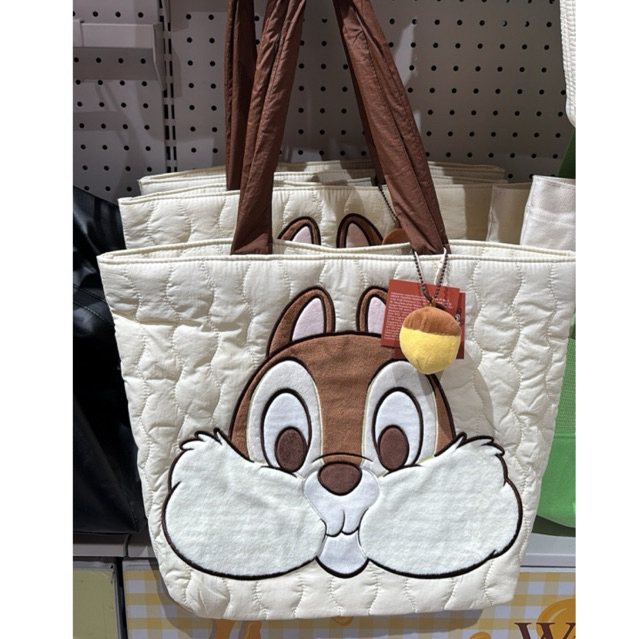Disney Chip&Dale Brown White Egradable Tote Bag OH!SOME SOME