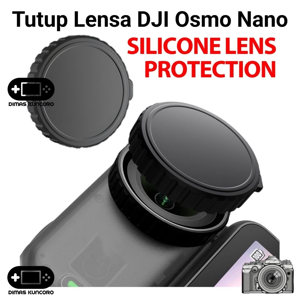 DJI Osmo NANO ซิลิโคนฝาครอบเลนส์ซิลิโคนซิลิโคนหมวกฝาครอบยามฝาครอบกันชนปลอกป้องกันหมวกยางยามป้องกันรอยขีดข่วนป้องกันรอยขีดข่วนเลนส์กล้องเลนส์ dji osmo nano