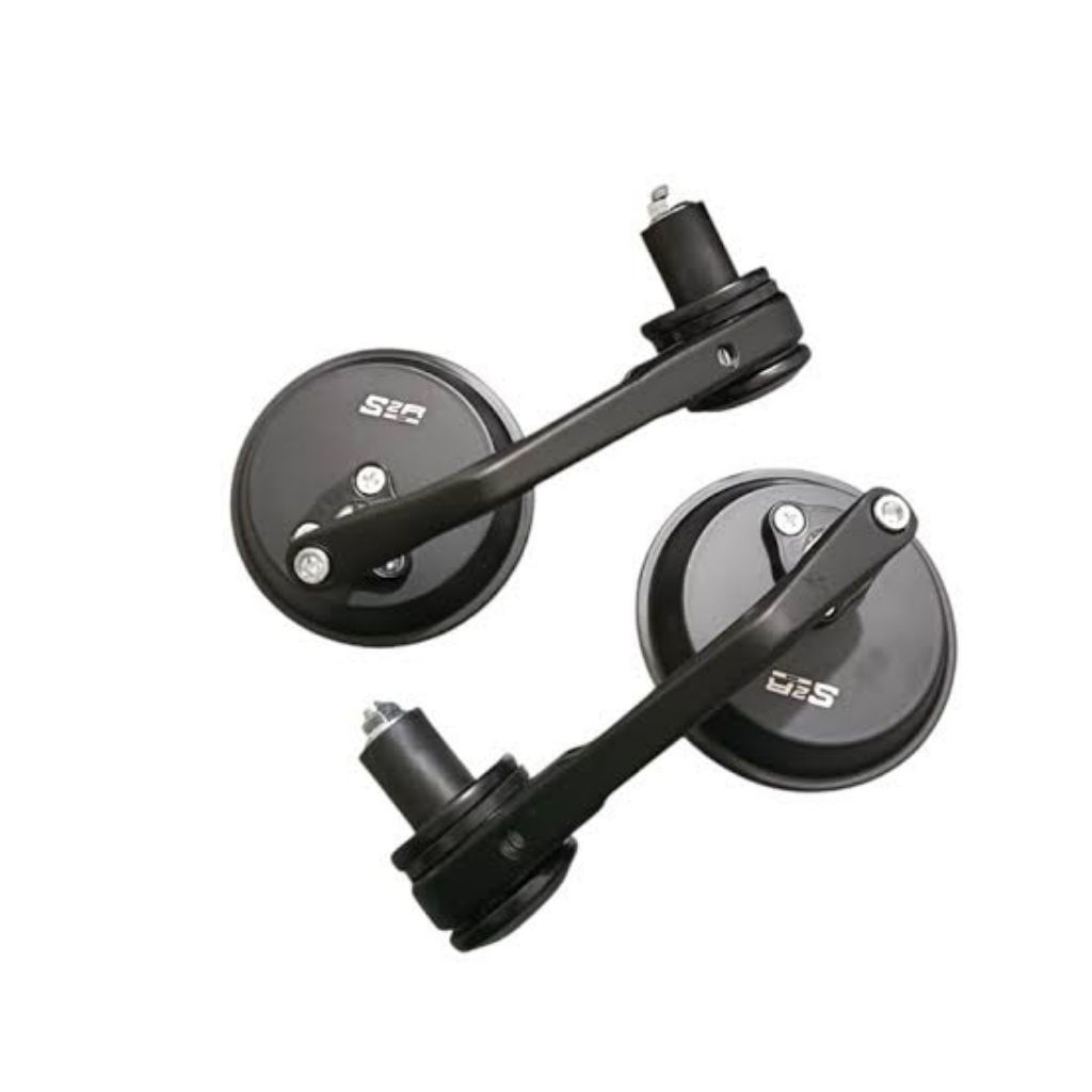 Rizoma 2465 กระจก Jalu ทรงกลม CNC เต็มรูปแบบ - กระจกปลายแฮนด์ 2465 สีขาว