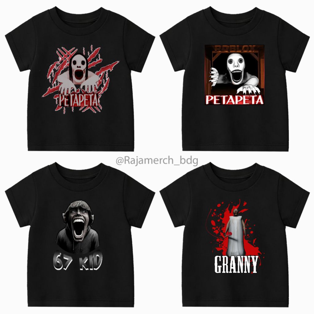 เสื้อยืด ANOMALI HORROR PETA GRANNY KID 67 CHILDRENS