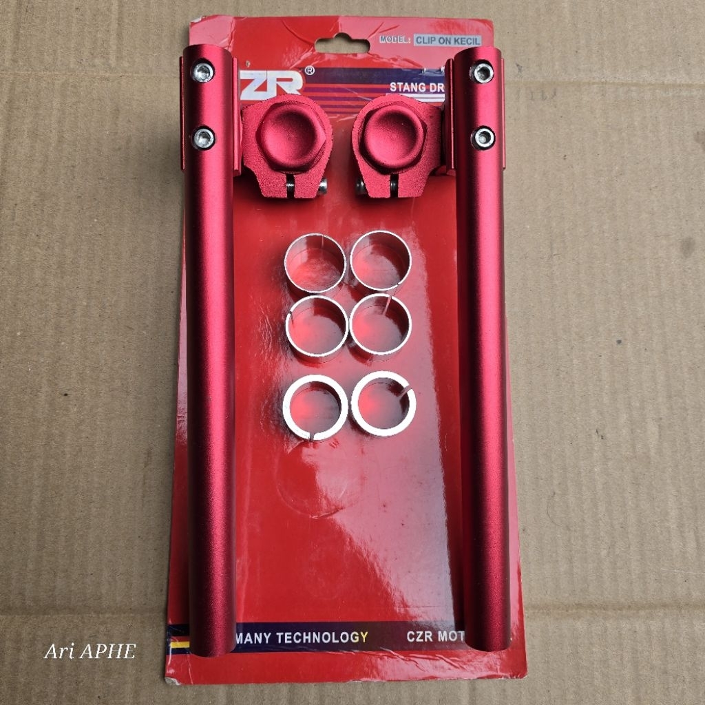 CZR racing universal clip-on handlebar vixion เก่าใหม่ r15 v1 v2 satria fu sonic 150 cb150r ninja 15