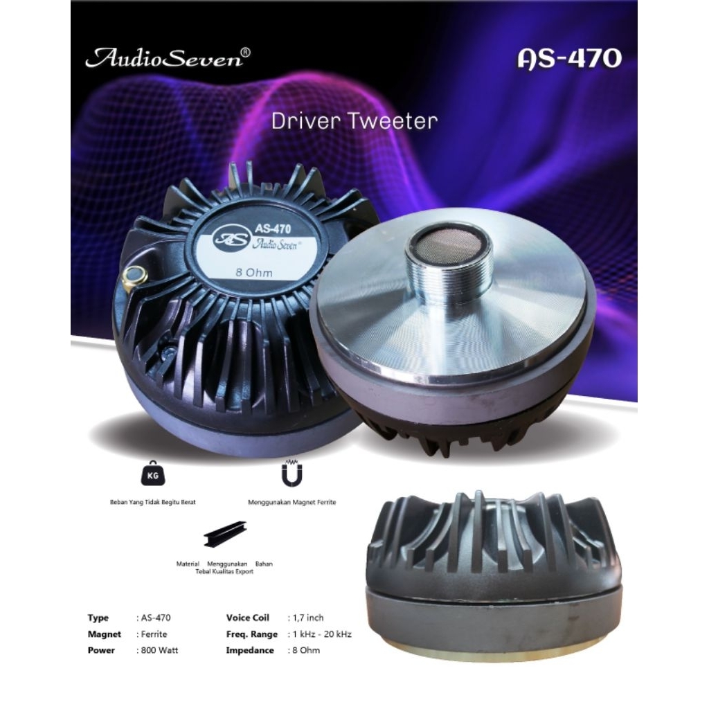 ไดร์เวอร์ Twitter AS-470 MK 2 AUDIO SEVEN