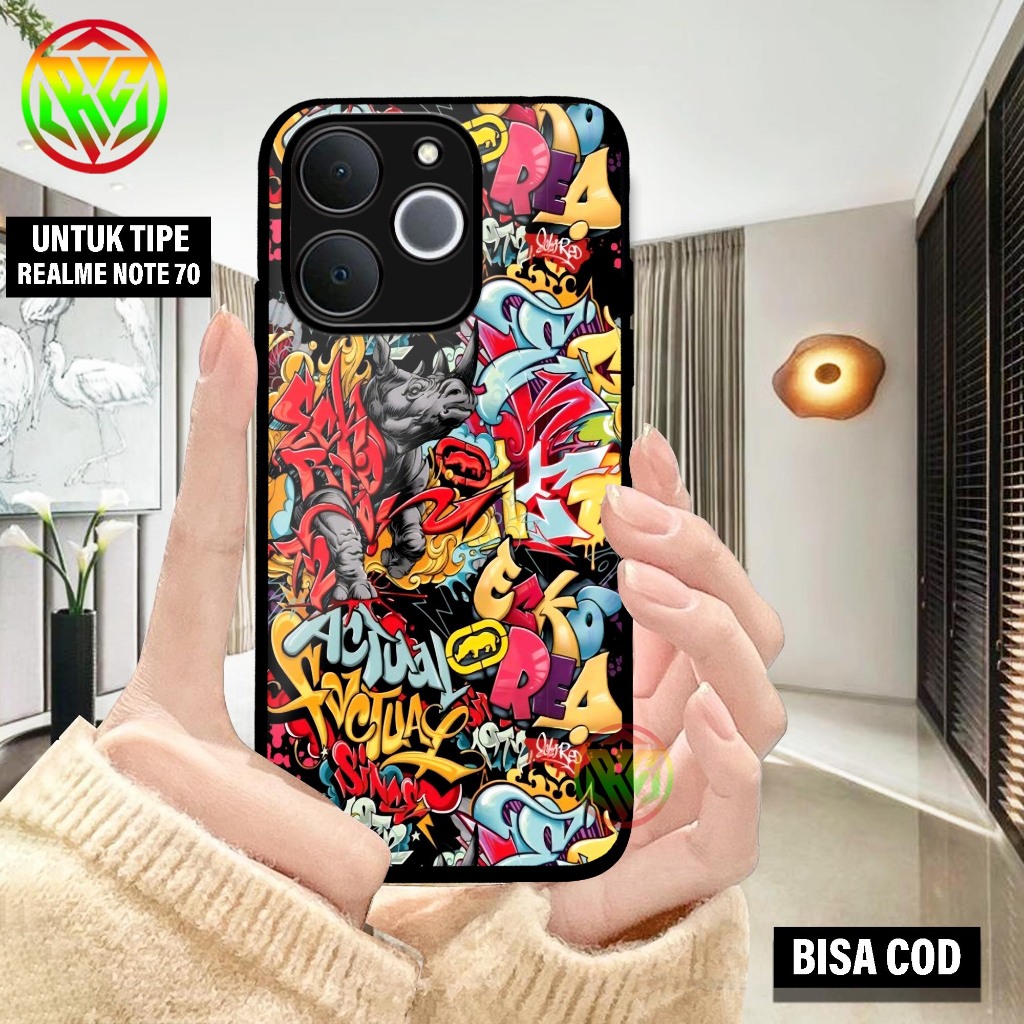 เคส HP Realme Note 70 - Last Motif Softcase Shiny New Case Glossy Realme Note 70 Phone Case [Grapfit