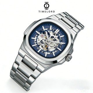 TIMELORD 1190 Jam tangan pria original 100% Otomatis Tanpa Baterai Kaca Safir Watches Tahan air 50M