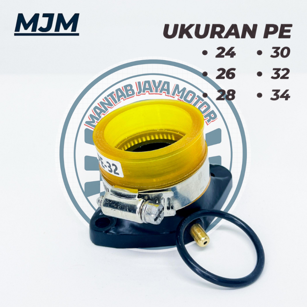 Manipol Fu คาร์บูเรเตอร์ manifold Intake Satria FU 150 4 จังหวะ Black PE 24 26 28 30 32 34