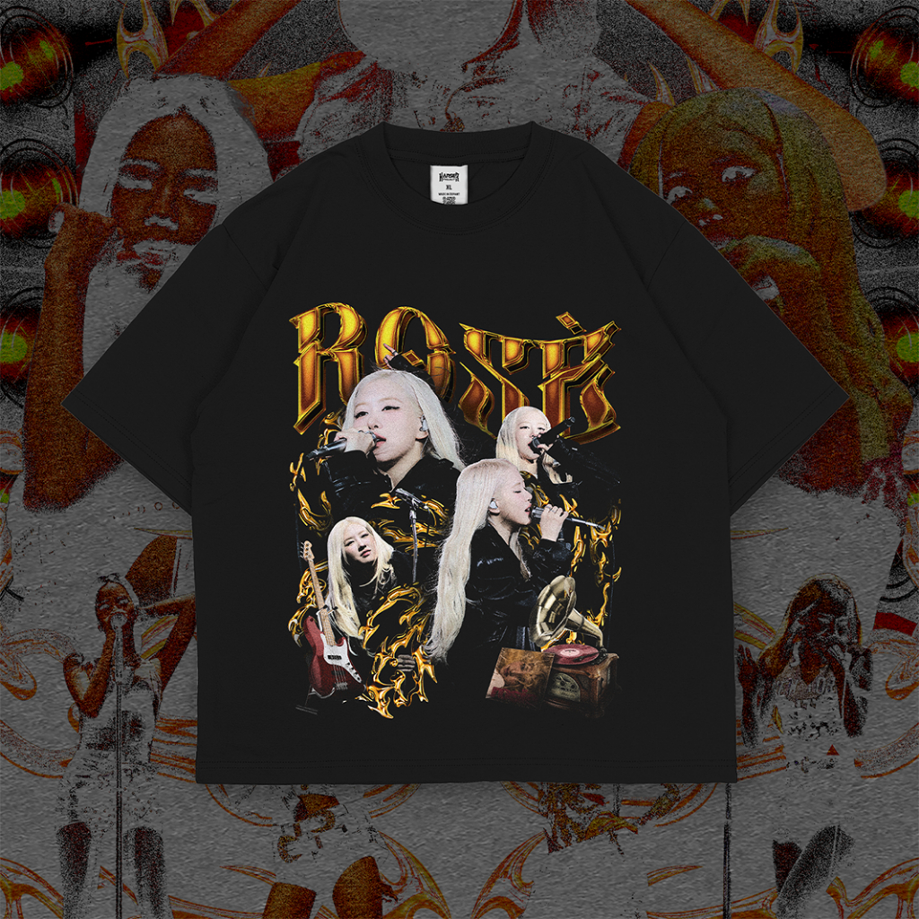 เสื้อยืดซีรีส์เลดี้ Oversize ROSE BLACKPINK DEADLINE