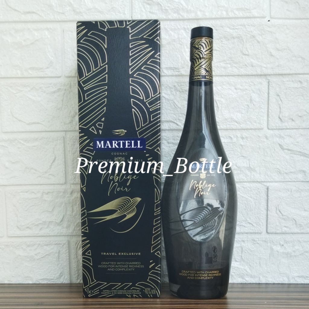 Martell Neplage Noir ขวดเปล่า 1 ลิตร + กล่อง