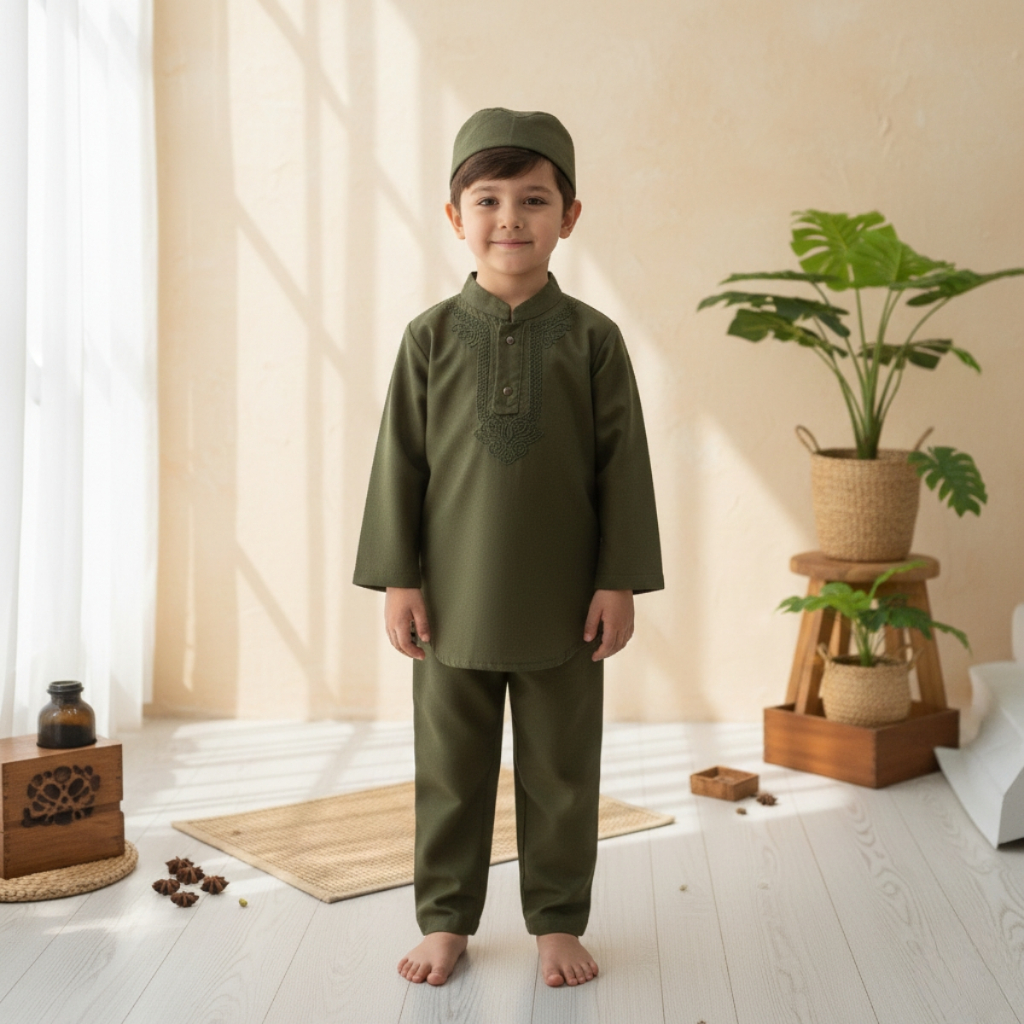 Koko Suit สําหรับเด็กอายุ 1-6 ปี พร้อม Bordel Motif By Iverra