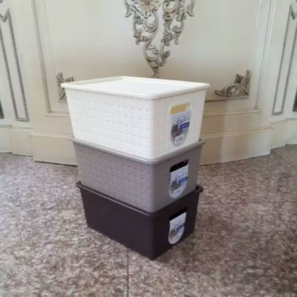 Lugano S 9250 Hawaii Storage Aesthetic ตะกร้าอเนกประสงค์พร้อมฝาปิด