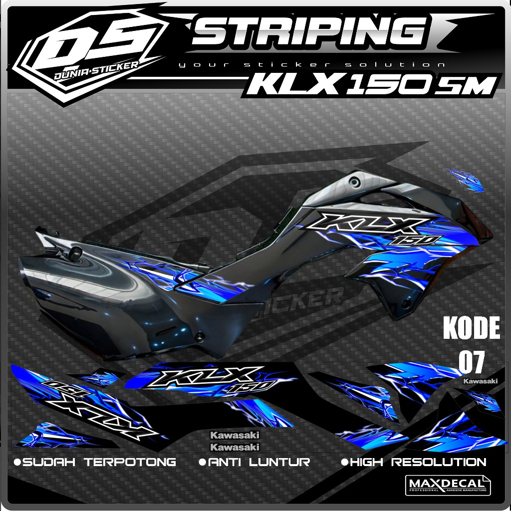07 STRIPING STICKER KLX 150 SM-STRIPING STICKER KLC 150 SM