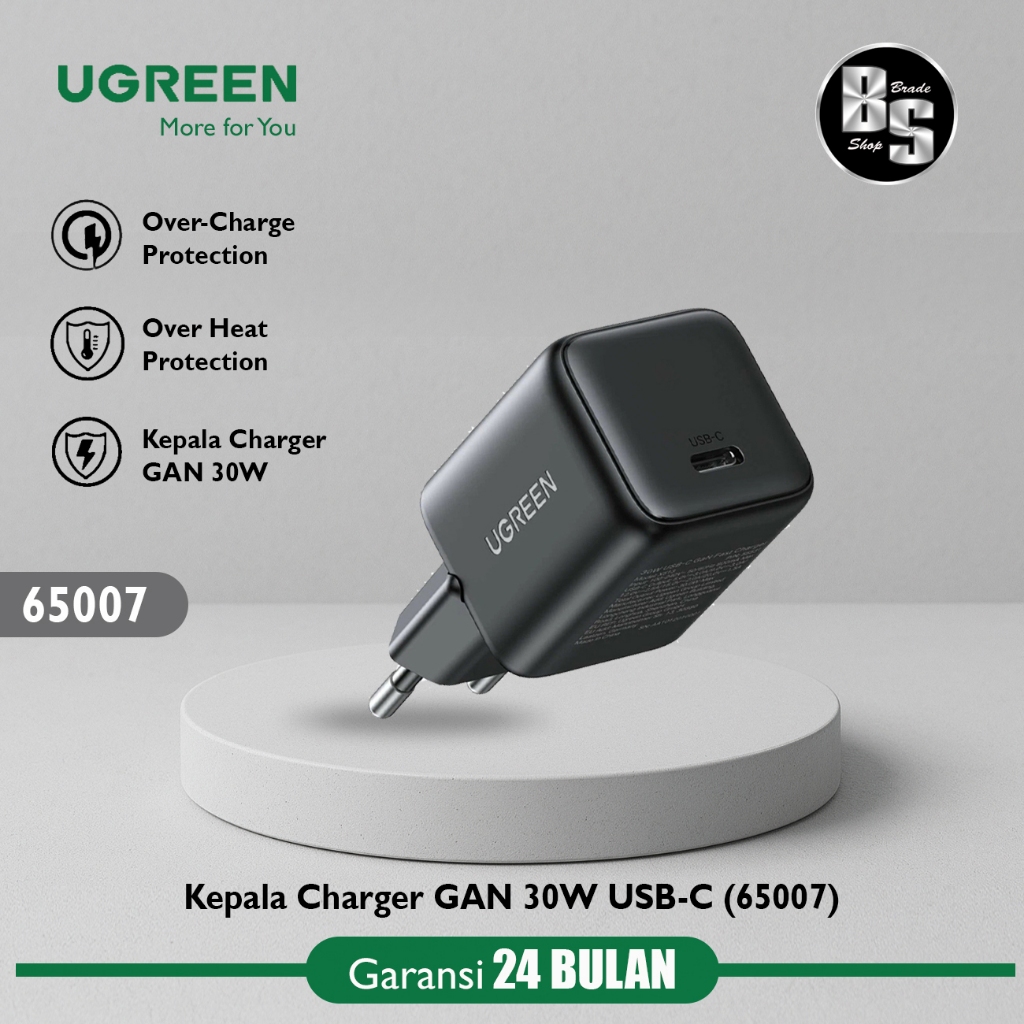 UGREEN GaN 30W PD30W USB-C 65007 65002 20W หัวชาร์จ