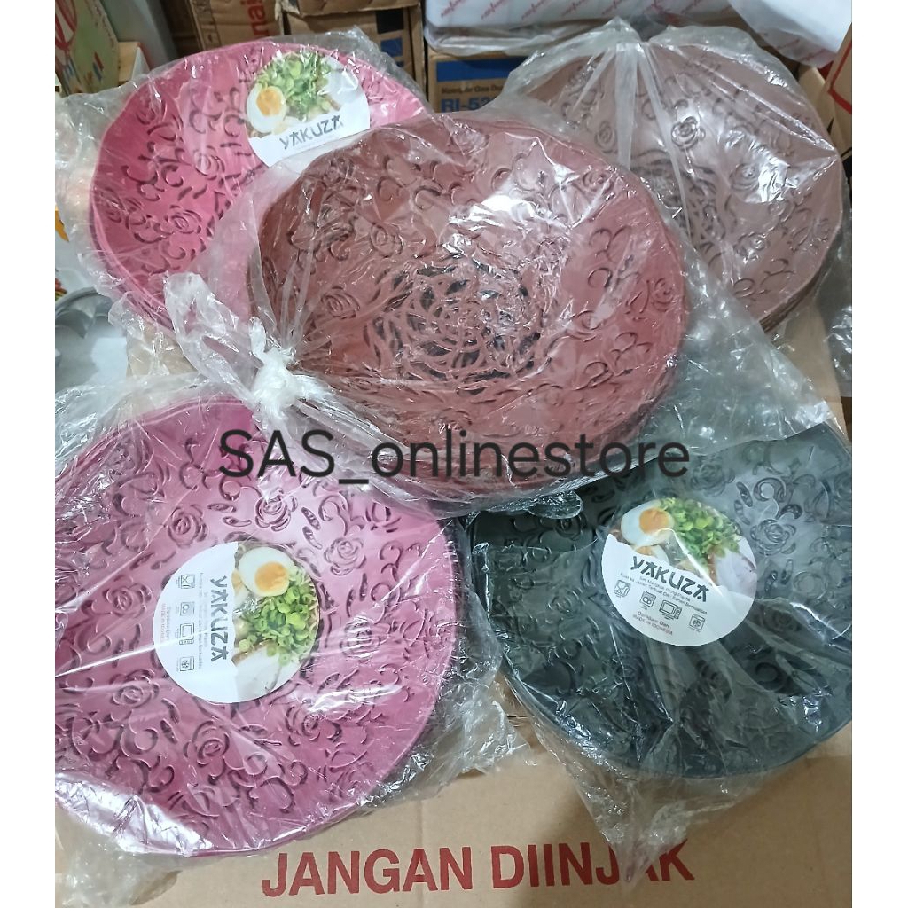 จานอาหารค่ําหวายพลาสติก MAWAR/พลาสติก Rose Jikin Plate