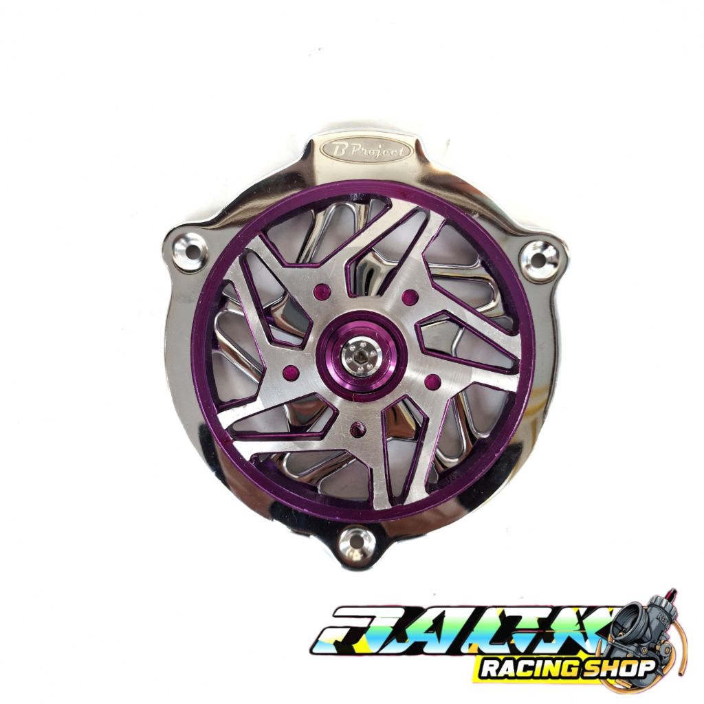 V2 big project ฝาครอบพัดลม chrome รุ่น mitik Scoopy Vario beat Mio Stylo ฯลฯ cnc เต็มรูปแบบ