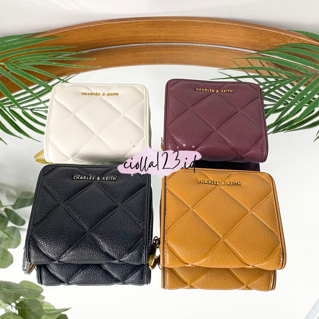 CK034 FREE BOX กระเป๋าสตางค์ผู้หญิงสไตล์เกาหลี CK ANWEN QUILTED