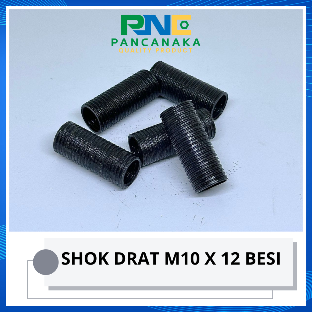 ด้ายโช๊ค 10 X 12 เหล็กเกลียวด้านใน M10 ด้ายด้านนอก M12