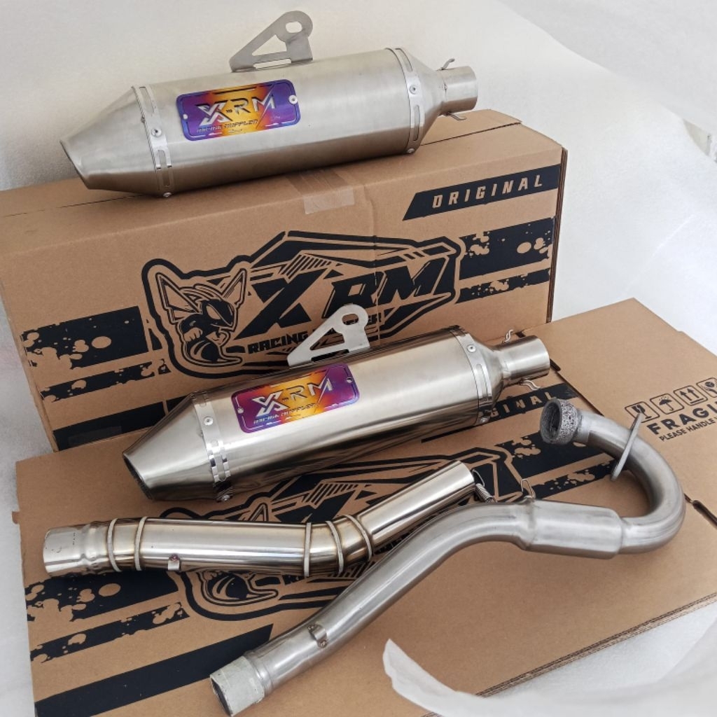 EXHAUST XRM SETENLEES OPEN XTZ125, XR150, KLX150, CRF150, GSX125, D-TRACKER, KSR110, WR155