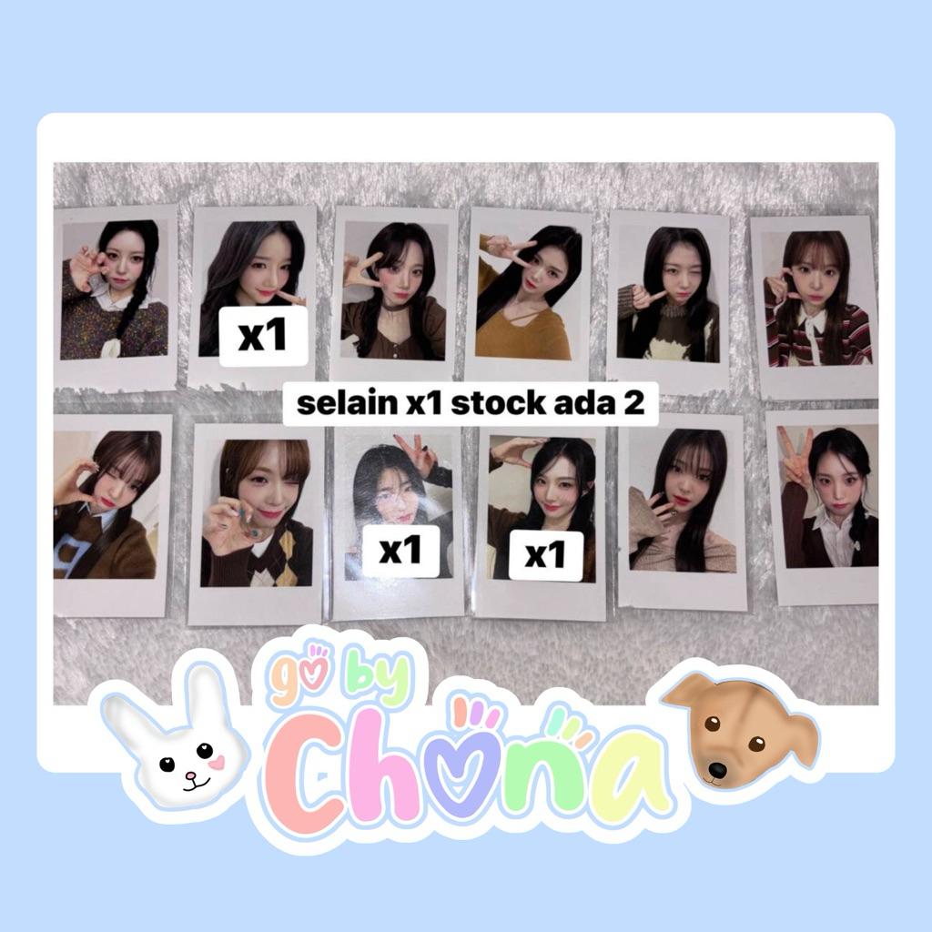 HYERIN YOOYE NAKYOUNG YUBIN KAEDE KOTONE YEONJI NIEN SOHYUN XINYU LYNN JEON PHOTOCARD BENEFIT WITH V