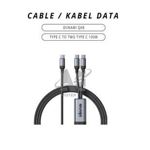DYNAMIC DATA CABLE Q68 TYPE C TO TWO TYPE C 100W