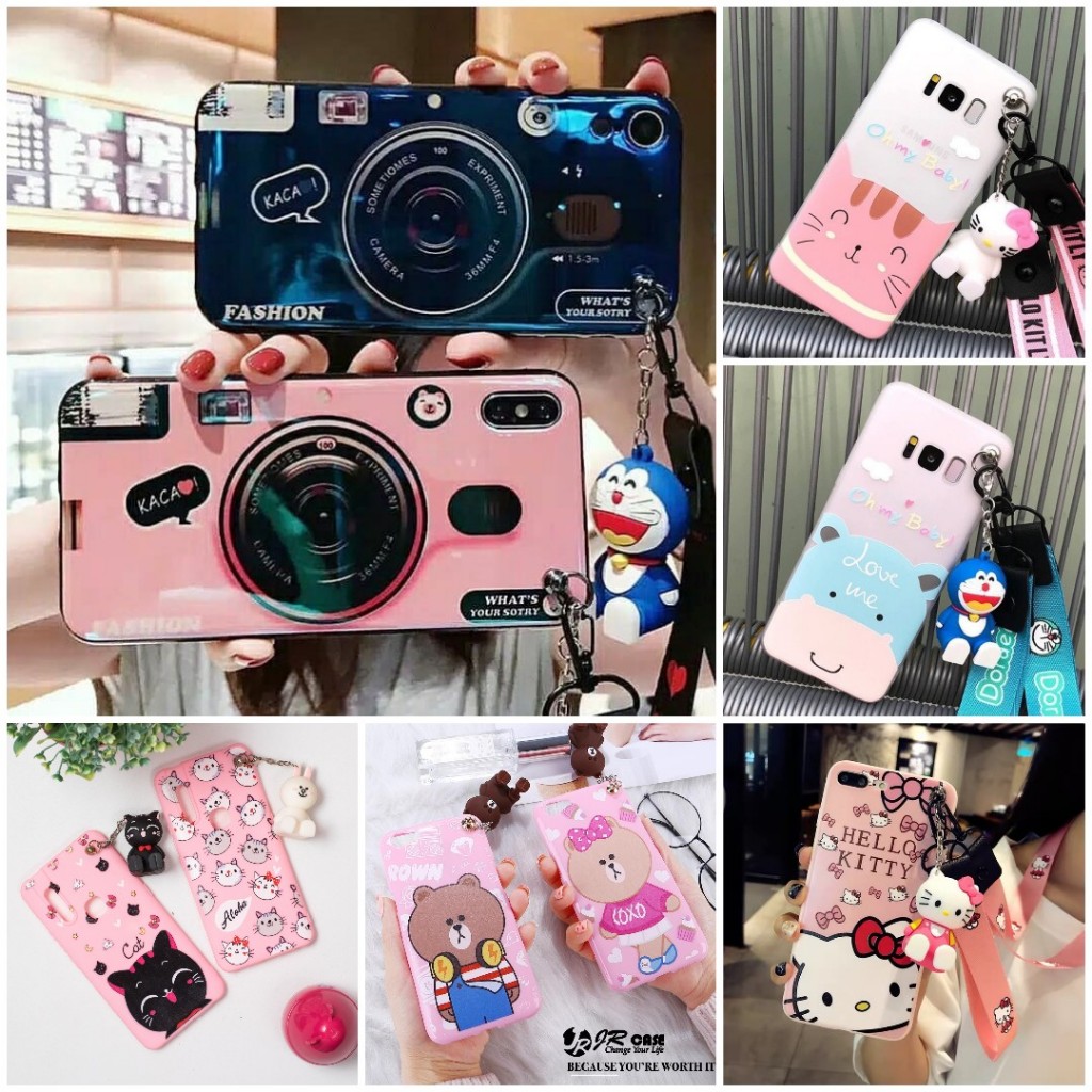 เคสการ์ตูนแขวนตุ๊กตา Vivo Y29 4G Y29S Y75 4G Y75 5G Y81 Y83 Y85 Y93 Y95