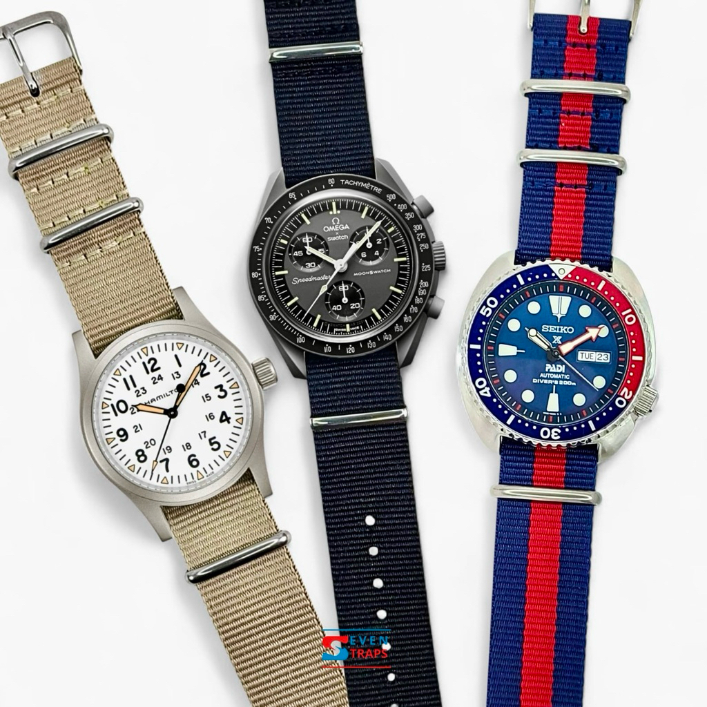 CLASSIC NATO NYLON WATCH STRAP 14mm 16mm 18mm 20mm 22mm