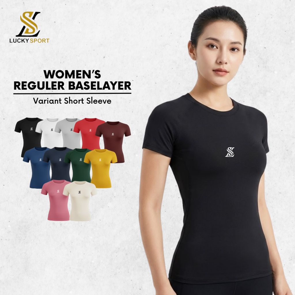 Baselayer Short Sleeve Cuff Shirt Womens Sports Gym Yoga Running T-Shirt