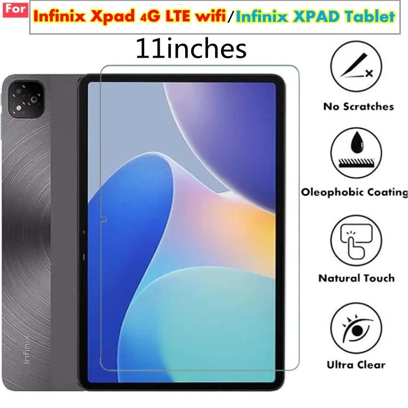 GLOBAL LION กระจกนิรภัยป้องกันหน้าจอสําหรับ Infinix Xpad 30E /Xpad 20 Pro /Xpad 20 /Xpad 11 นิ้วเต็ม