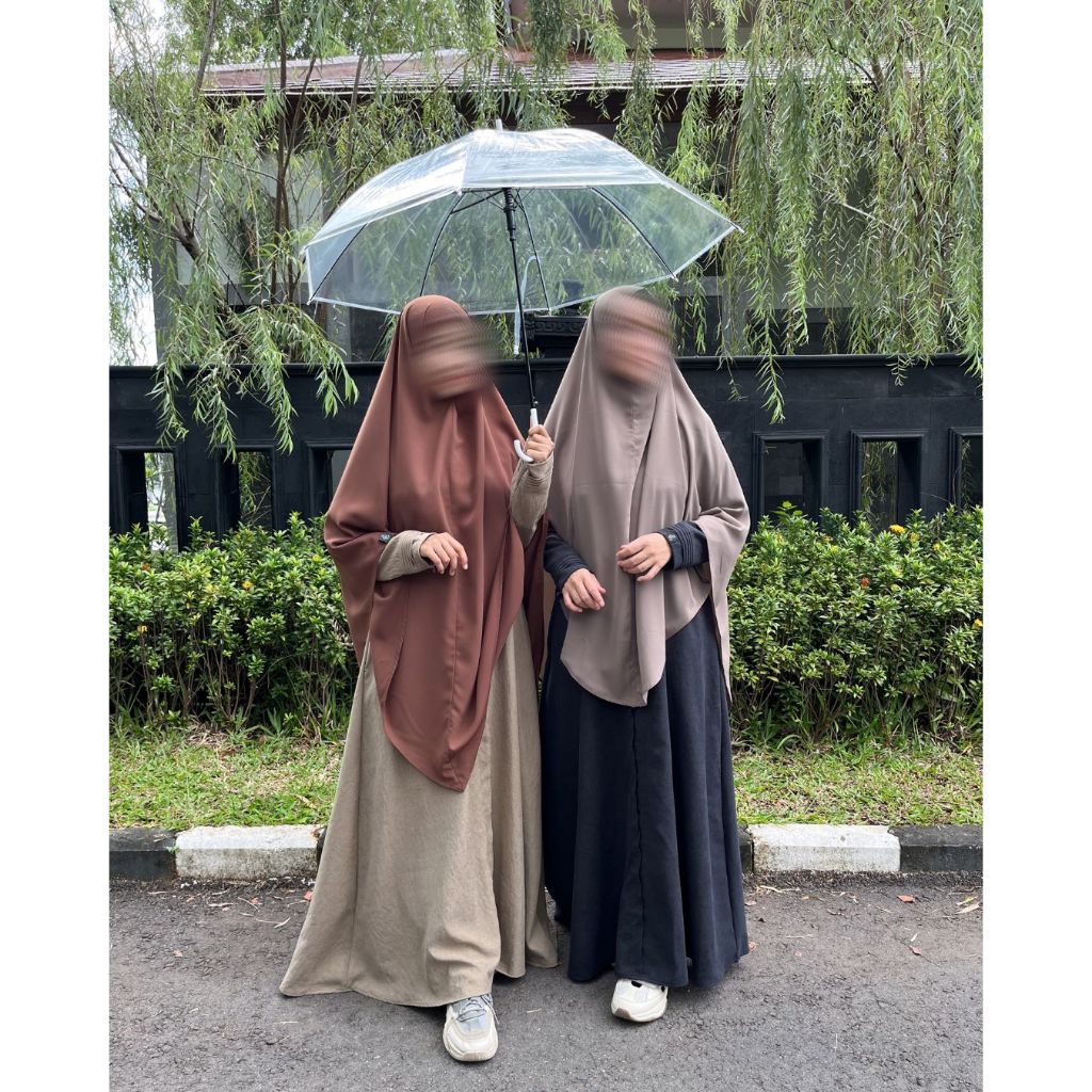 ZURI LABEL - SAHRA ABAYA MATERIAL SUEDE BRUSH SANDWASH PLAIN BASIC GAMIS