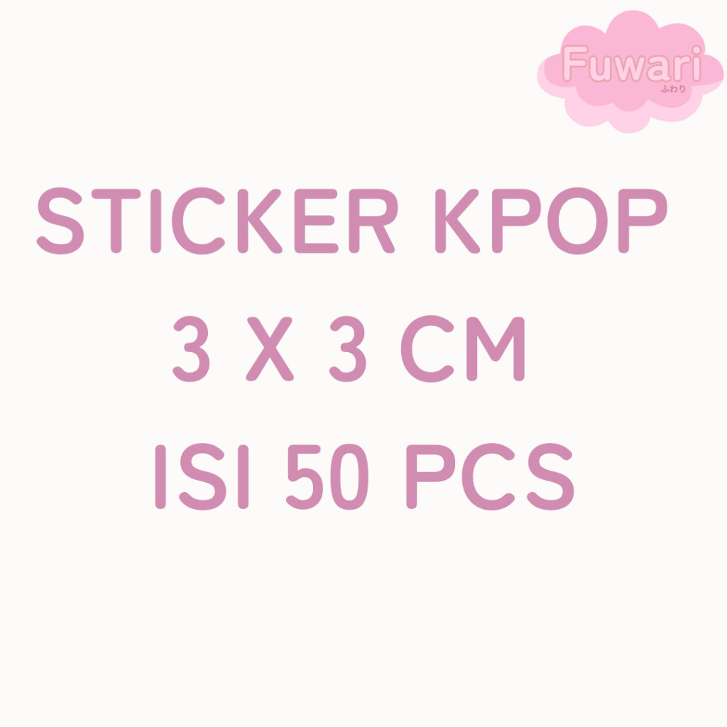 สติ๊กเกอร์ 3 x 3 ซม. สมาชิกกลุ่ม Kpop BTS / Seventeen / Aespa / NCT Wish / NCT Dream / Ateez / Riize