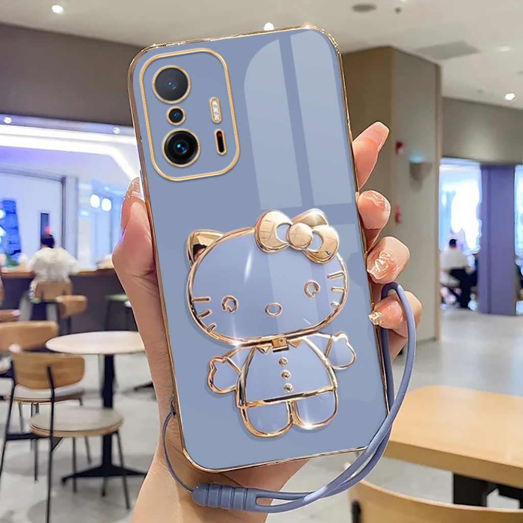 เคส Xiaomi 11T, 11T Pro Softcase พร้อมขาตั้งกระจก