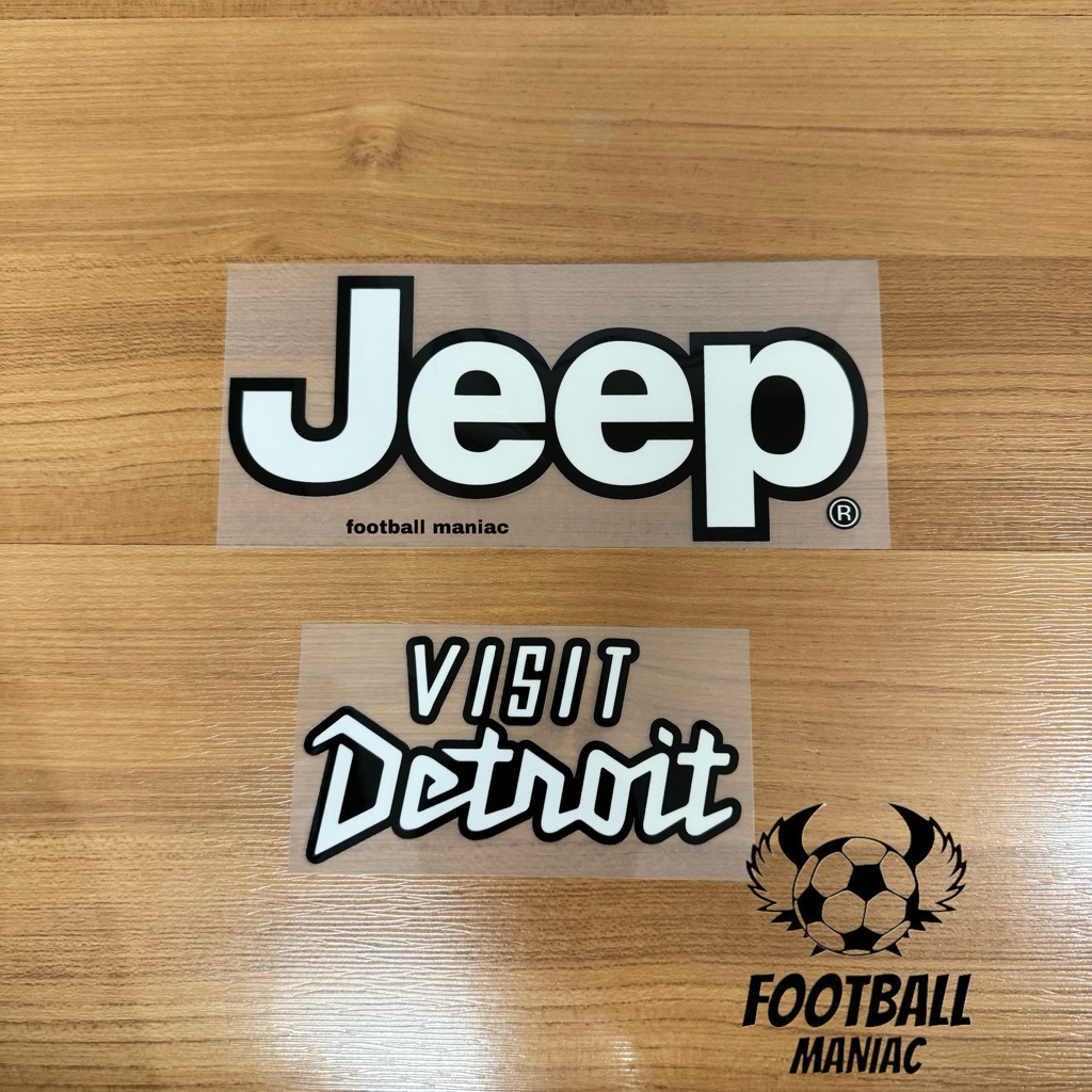 Original Jeep Sponsor + Visit Detroit สําหรับ Juventus Home 2025/2026